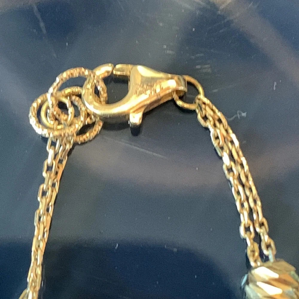 Rare find 750 real Italy gold 9 grams 18 karat Necklace & bracelet set - Picture 4 of 6